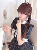 石田萌依ちゃん＊編み込みおさげヘア＊まゆ