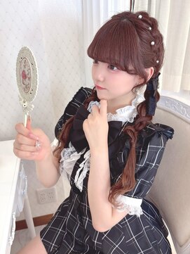 リルミー(Lilme) 石田萌依ちゃん＊編み込みおさげヘア＊まゆ