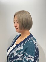 リガナッツ 池袋店(Riganuts)&nbsp;グレージュ/前上がりぱつっとボブ