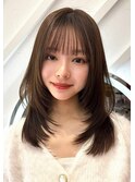 メルティカラーフェミニンロング似合わせカットレイヤーカット
