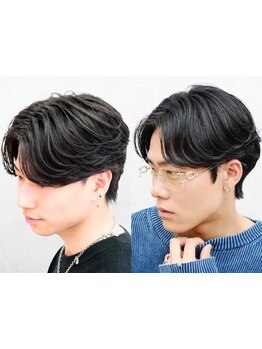 爽やかさ・清潔感を兼ね備えたON/OFFキマるstyleに!ニュアンスパーマで仕事も遊びもかっこよく★スーツも◎