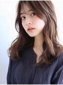 仙台/髪質改善/斜めバング!マロンベージュ☆ウェーブミディアムc