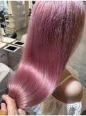 ブリーチありハイトーンピンク／大人可愛いピンクヘア【たいし】