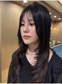 韓国風レイヤーカット/レイヤーカット/ロングレイヤー