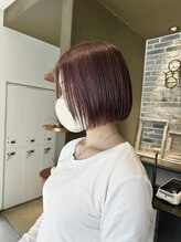 エイム ディクト ヘアー プロデュース(ame D.C.T HAIR PRODUCE) ミニボブ×ラベンダーブラウン