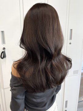 アリュウル 表参道 青山(Allure) ブリーチなしチョコレートブラウン＊レイヤーカットくびれヘア