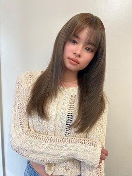 ランプ 代官山(the lamp) ハッシュカットレイヤースタイル大人美人斜パーマ20代30代