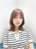 マロンベージュ/ボブ/前髪/レイヤー/髪質改善/縮毛矯正/立川