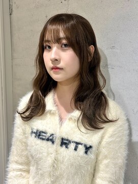 【YOKE】レイヤーブリーチなしベージュブラウンベージュ顔周り