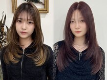 ciate 天神 レイヤーカット/ブリーチなしダブルカラー/ブリーチ/ダブルカラーの雰囲気(トレンドのレイヤーカットや似合わせ顔まわりカットが得意)