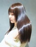 【最上級の艶髪で憧れのストレートへ】カット+プレミアムストレート+集中ケア