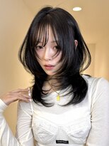 アイトーキョーエス 渋谷(AI TOKYO S)&nbsp;着物ヘア/大人ガーリー/ダークアッシュ/似合わせカット/渋谷