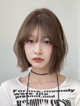 ロンドブルーム 天神大名店(Lond Bloom) ミディアムヘア韓国ボブタッセルボブレイヤーボブデザインカラー