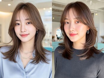 クレビア 名古屋(CreBiA)の写真/【名駅】ダメージレスなブリーチなしダブルカラー×レイヤーカットで絶妙な抜け感の最旬styleが大人気☆