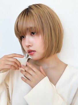 アレンヘアー 武庫之荘店(ALLEN hair) ハイトーンレイヤーボブ/ウルフボブ/ショート/ハイトーンカラー