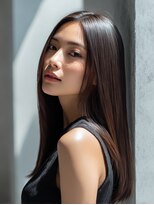 ロッソ 大橋店(Rosso) 艶やかブラウンのストレートロング【大橋】