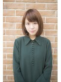 【salon de MiLK 原宿】おしゃれボブ×透明感カラー×流しバング