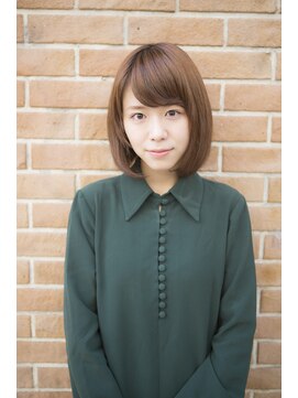 サロンドミルク 原宿(salon de MiLK) 【salon de MiLK 原宿】おしゃれボブ×透明感カラー×流しバング