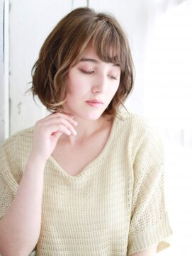 ヘアメイク ナル(hair make nalu) 外ハネニュアンスカールボブ