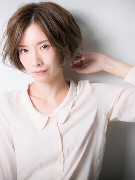 カバーヘア ブリス 上尾西口店(COVER HAIR bliss) *bliss上尾*ひし形フォルム＆センターパートが作る大人ボブx