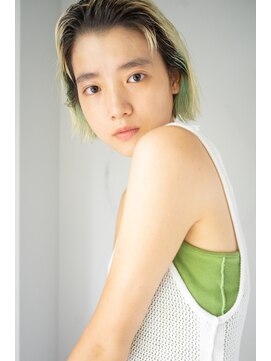 ルーム(Loom.) ニュアンスカラー切りっぱなしボブ【Loom./明治神宮前/原宿】