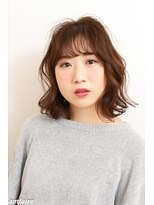 ヘアサロン アンフェール(Hair Salon Amfaire) 【Amfaire小林】外ハネ大きめウエーブボブ