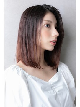 カバーヘア ブリス 戸田公園西口店(COVER HAIR bliss) 大人可愛い小顔ベイビーピンクバイカラーY戸田公園10代20代30代