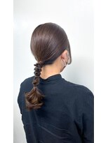 プライベートにも可愛いヘアアレンジ