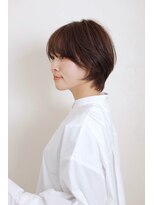 ルーフ 用賀(ROOF)&nbsp;【ROOF用賀店】大人なひし形ショート　艶感ブラウンカラー