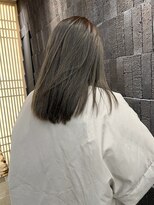 ローカル 赤坂(Local)&nbsp;ブリーチなしWカラー オリーブグレージュ