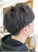 MEN'S HAIR &nbsp;センターパート　ツイストスパイラル　コンマヘア