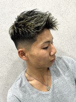 縁 ハナレ(en 870)&nbsp;メッシュ　メッシュキャップ　フェード　アップバング