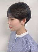 【morio原宿】刈り上げマッシュショート インナーカラー