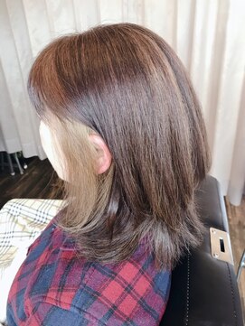 ヘアーイーダッシュ(HAIR E') イヤリングカラー ミルクティー