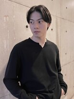 ダークアッシュ/アッシュブラック/カルマパーマ/ベリーショート