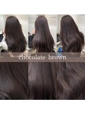 【チョコレートブラウン×くびれヘア】