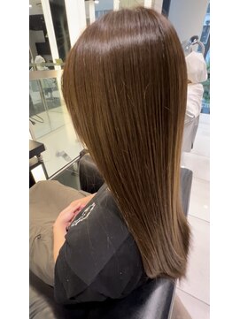 エアー 銀座タワー(AIR) プレミアムケアカラー/髪質改善/ツヤ髪スタイル【榛葉】