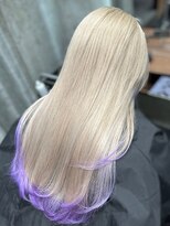 オルズ 渋谷(ALLZ)&nbsp;裾カラーケアブリーチハイトーンカラー髪質改善トリートメント