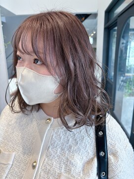 トゥリル(trueal) ボブ ゆるふわショコラカラー