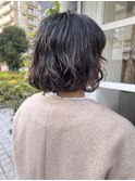 ゆるふわなボブパーマ