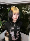 ルーツカラー デザインカラー ウルフカット