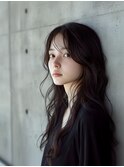 ニュアンスパーマ/くせ毛風ウエーブ/ショコラブラウン