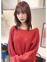 シーン(SCEN) layer cut × chocolate brown