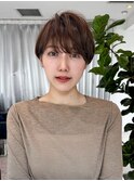 30代40代50代絶壁解消前髪あり小顔前下がりショートボブ【NAYU】