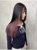 インナーカラー/ホワイトピンク/ハイトーンロング