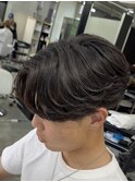 熊本メンズサロンニュアンスパーマ毛流れセンターパート