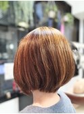 30代40代50代60代/ハイライト/白髪ぼかし/白髪染め/前下がりボブ