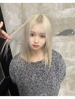 ガルボ ヘアー(garbo hair)&nbsp;艶髪　ハイトーンカラー　韓国風カラー