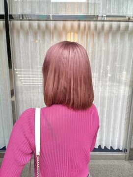 サラ ビューティ サイト 春日(SARA Beauty sight) ピンクベージュ/ハイトーン/暖色カラー/ダブルカラー/10代/20代