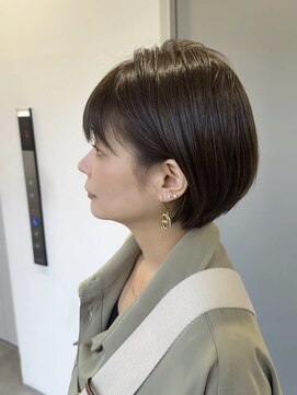 ゴウトゥデイシェアサロン 町田店(GO TODAY SHAiRE SALON) ショートレイヤーボブ×オリーブベージュ